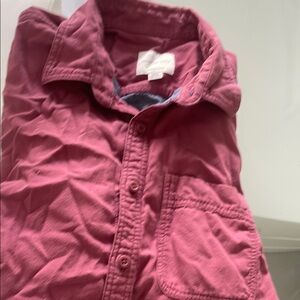 Men's Burgundy Button-Up Shirt